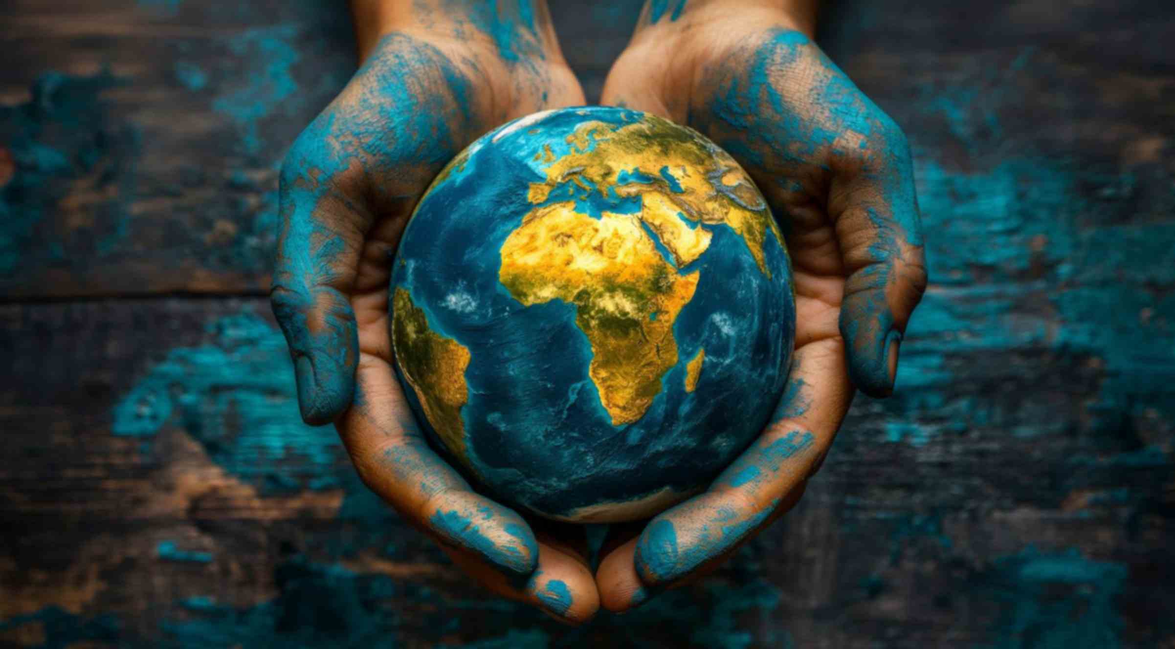 Global Impact (Earth in hands image)